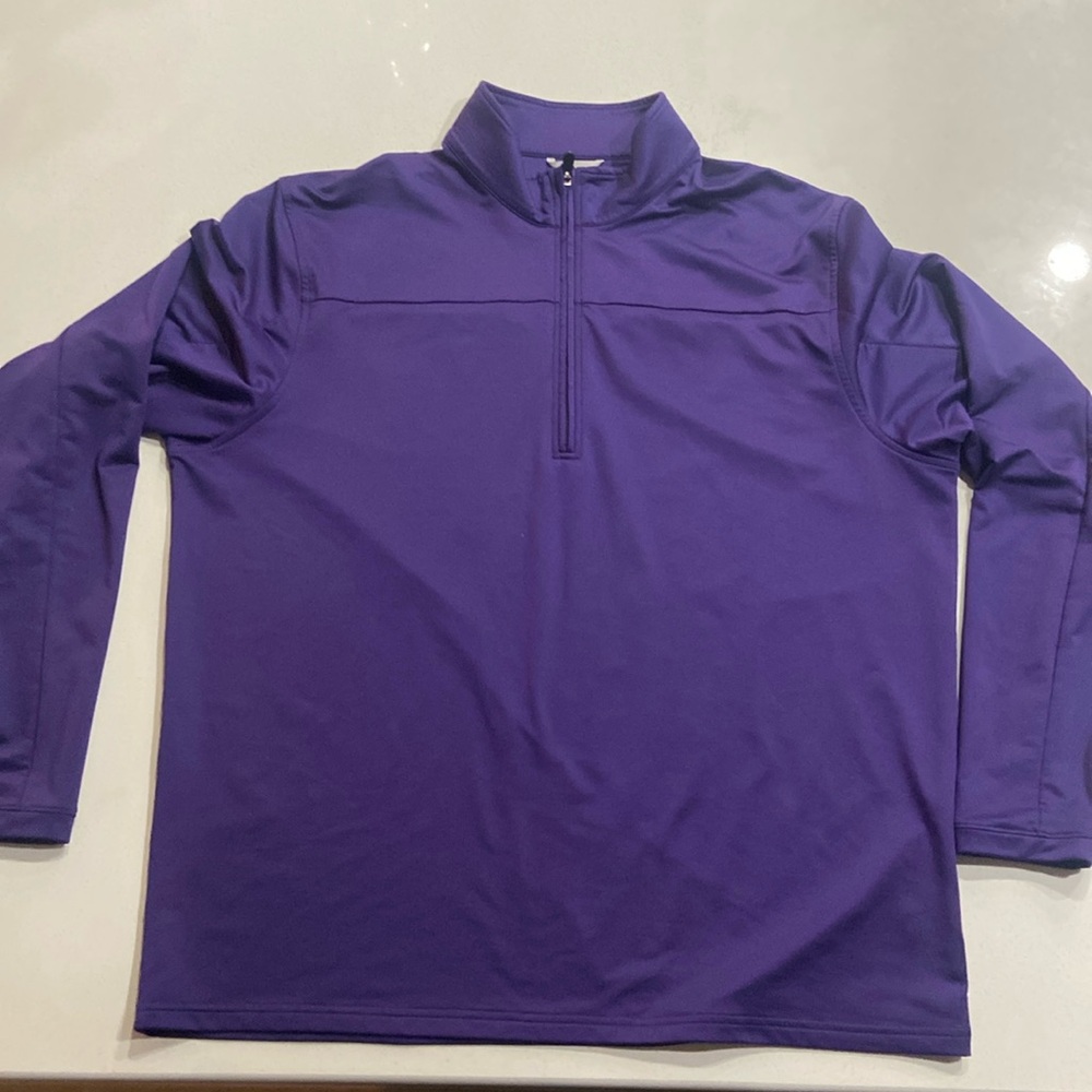 Cutter and Buck Men's Purple Half-Zip Pullover Size XL - Picture 2 of 9